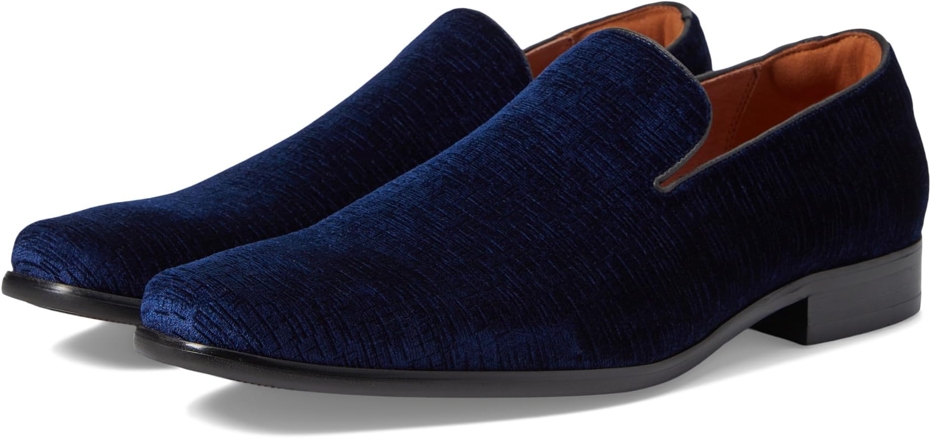 Postino Plain Toe Velvet Slip-On Loafers Florsheim, navy blue