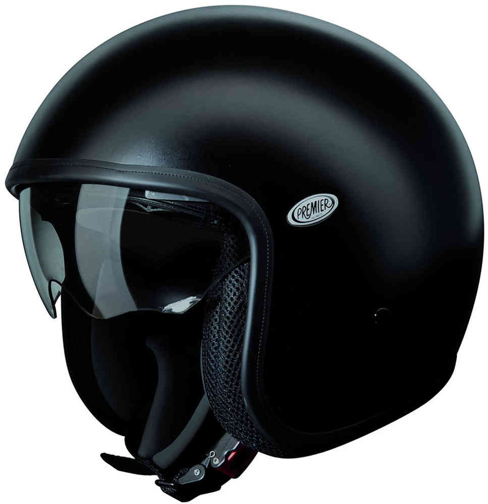 Vintage U9 Premier Jet Helmet, Black Matt