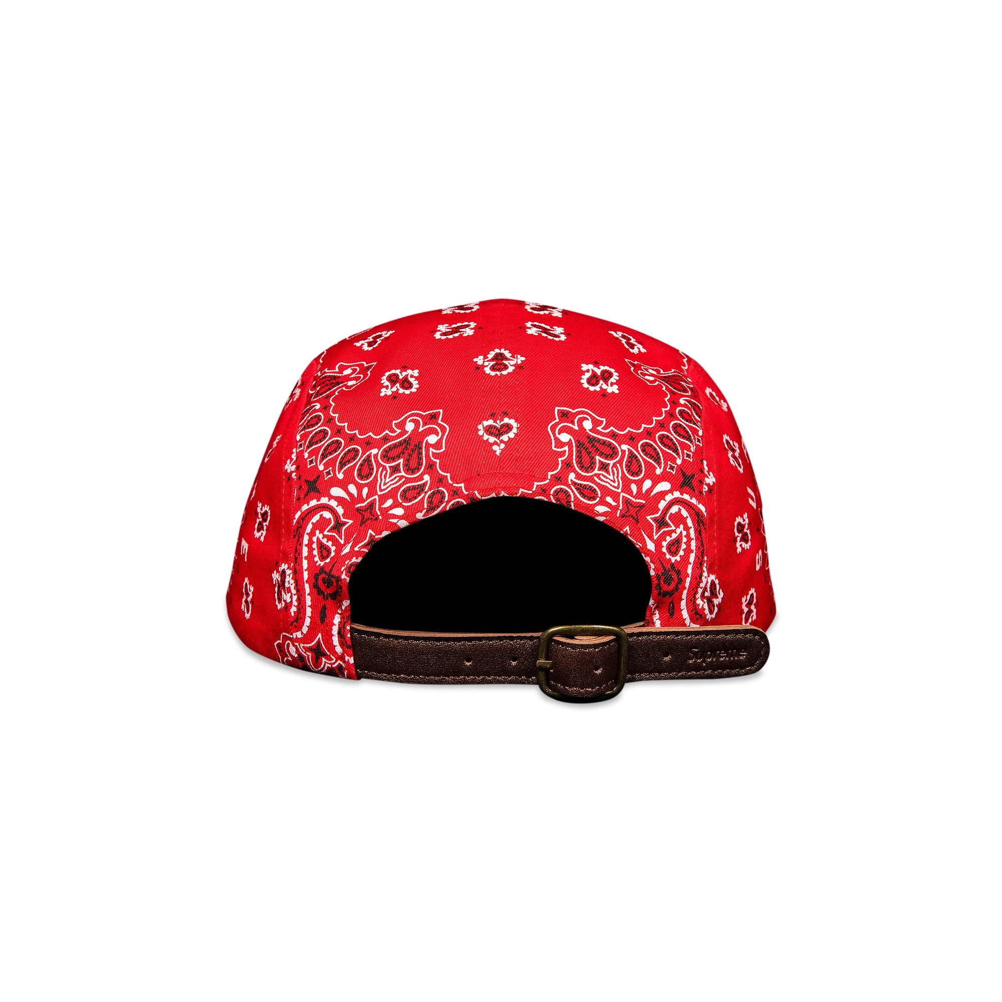 Supreme Bandana Camp Cap Red