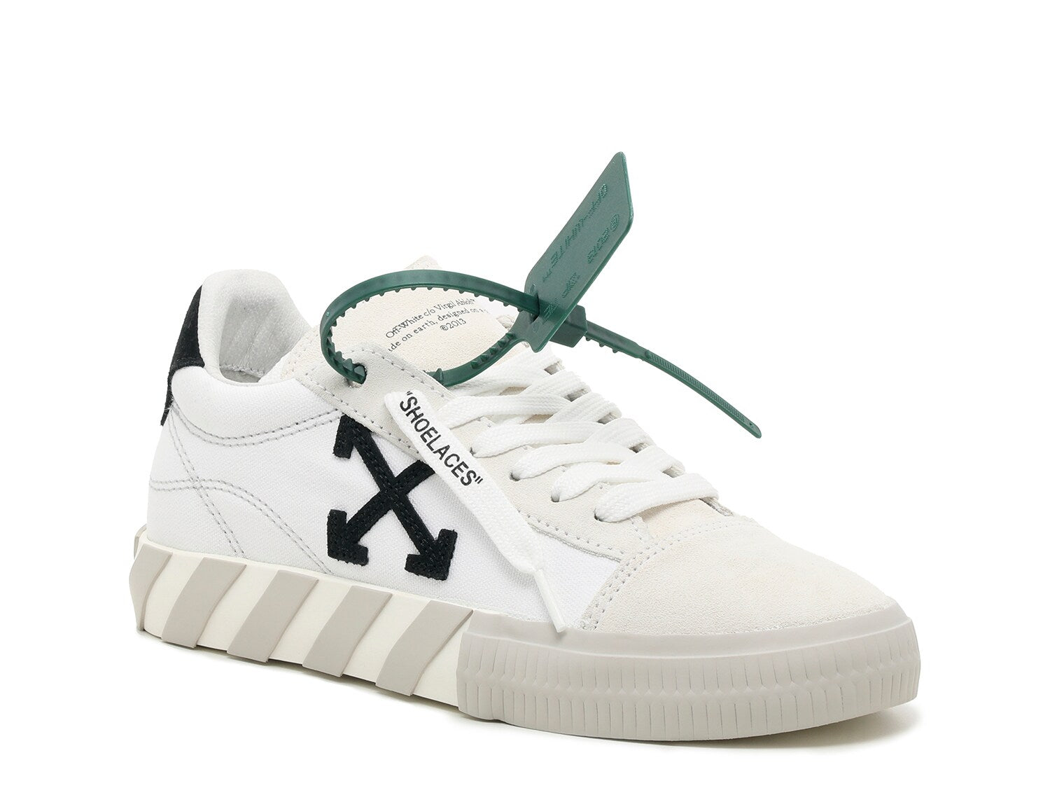 Women's sneakers Off-White Low Vulcanized, white / black / gray