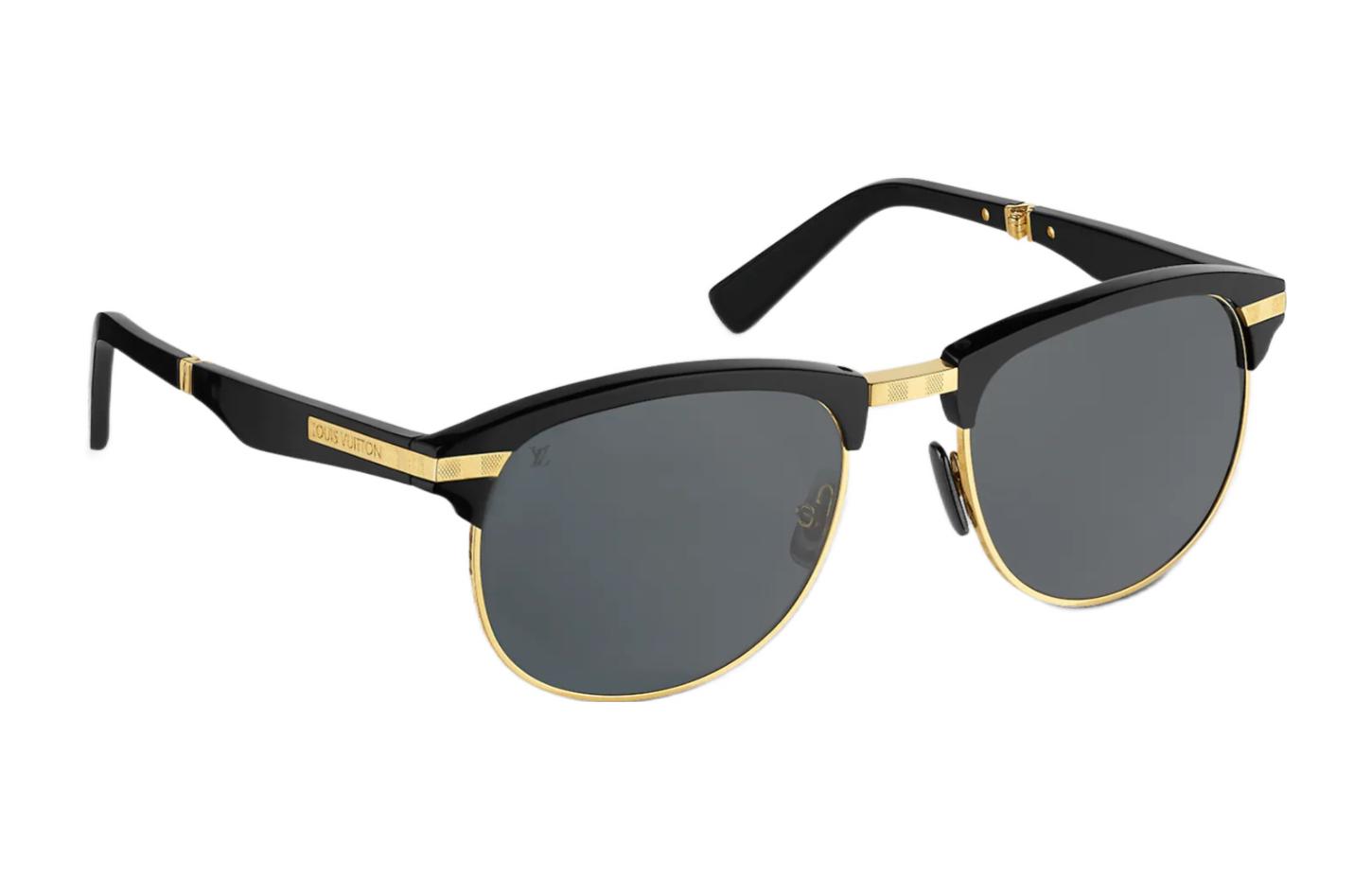 Louis Vuitton Men's Sunglasses Black/Gold