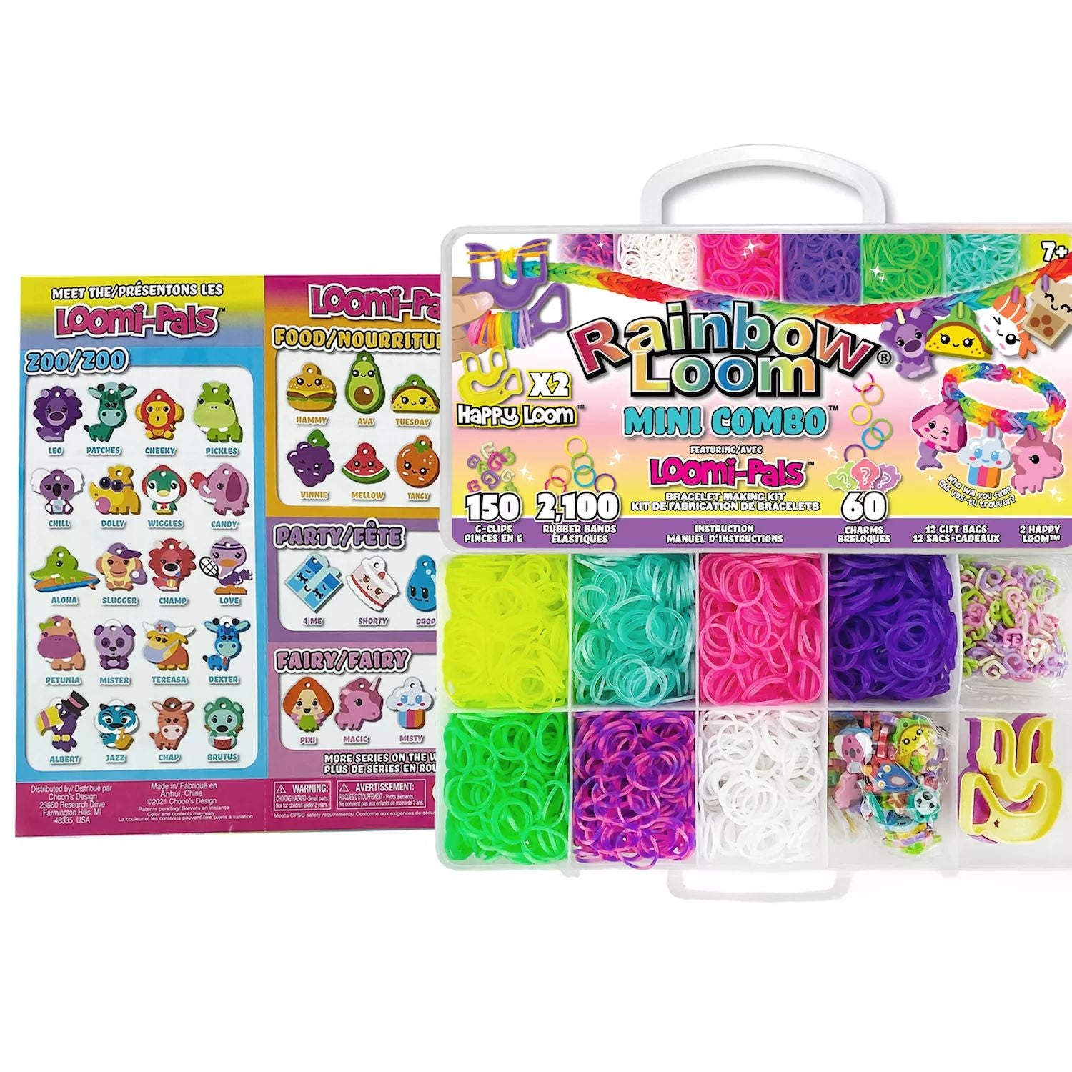 Mini Rainbow Loom Loomi-Pals Bracelets Making Kit with Happy Loom Rainbow Loom