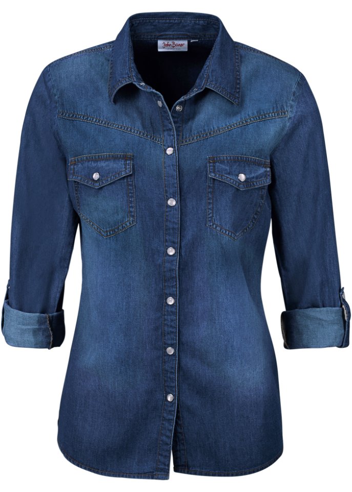 John Baner Jeanswear denim shirt, blue