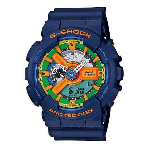 CASIO G-Shock Analog-Digital 'Blue' watch, blue