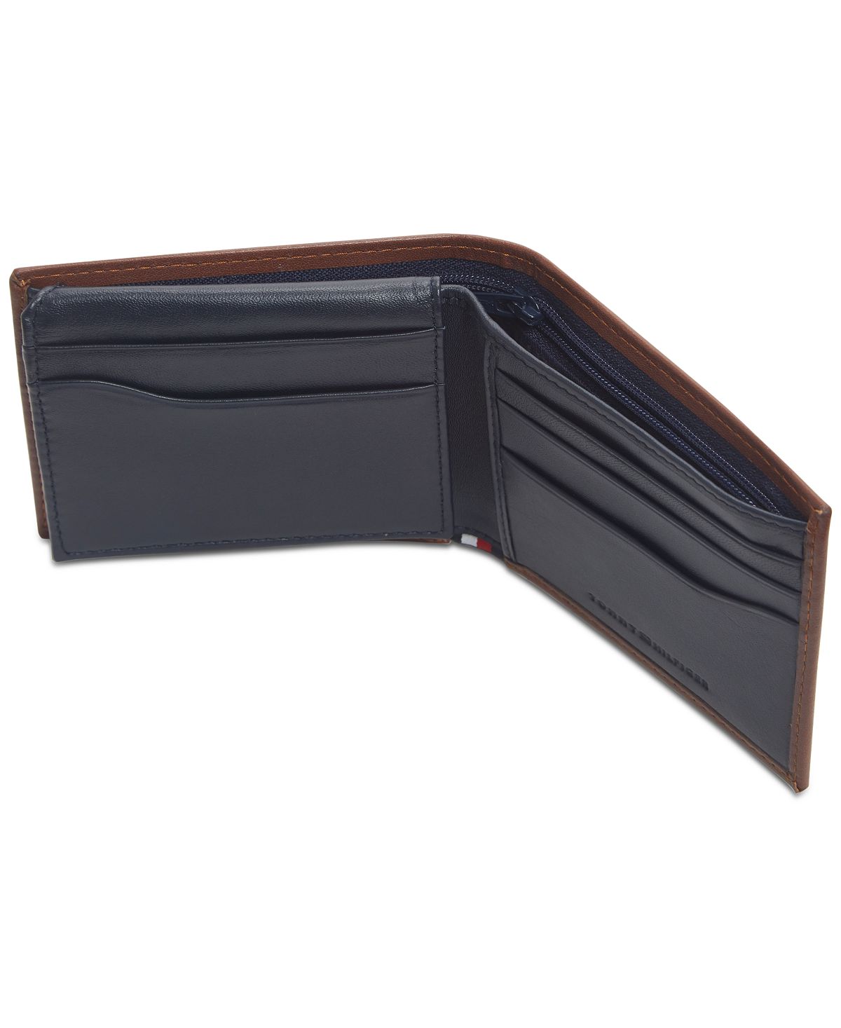 Walt Tommy Hilfiger Men's Leather Bi-fold Wallet with RFID Tag