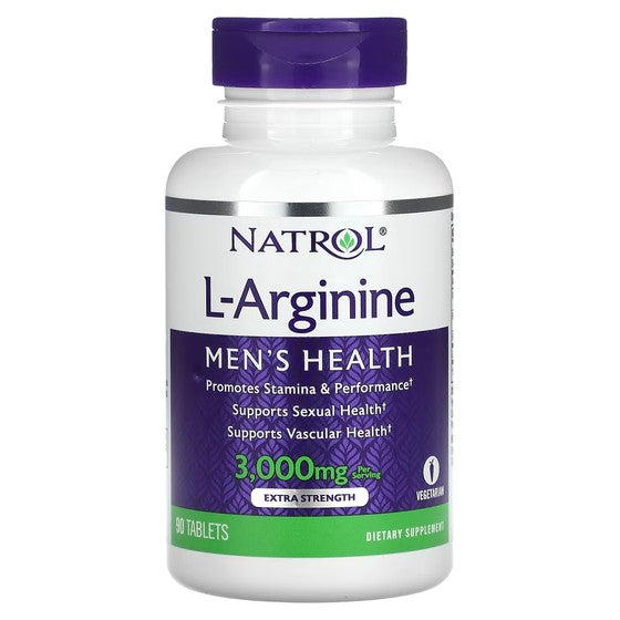 L-Arginine Natrol, 1000 mg, 90 tablets