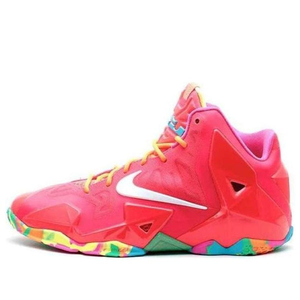 حذاء رياضي (GS) Nike Lebron 11 'Fruity Pebbles'، أحمر