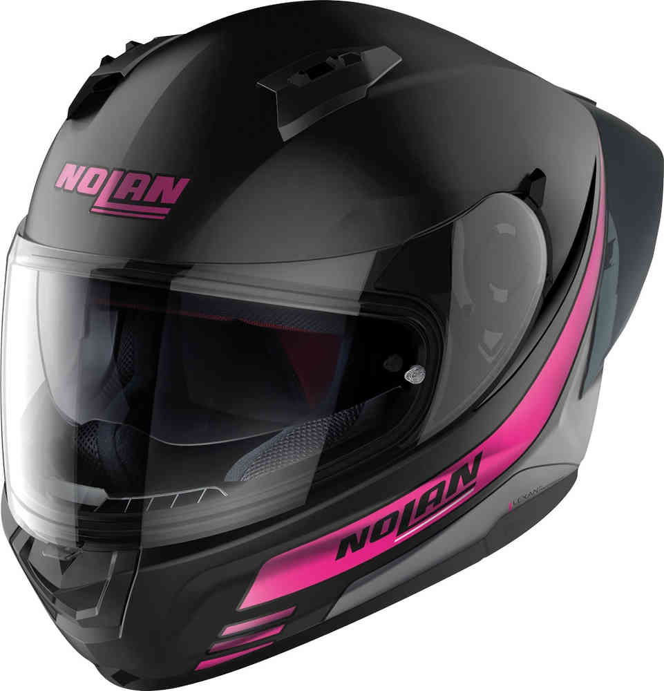 N60-6 Nolan sports helmet, matte black/pink