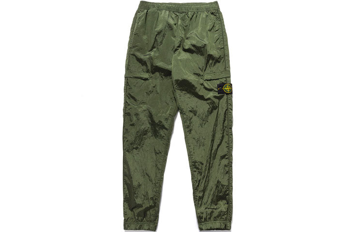 Men's olive sweatpants Stone Island, olive