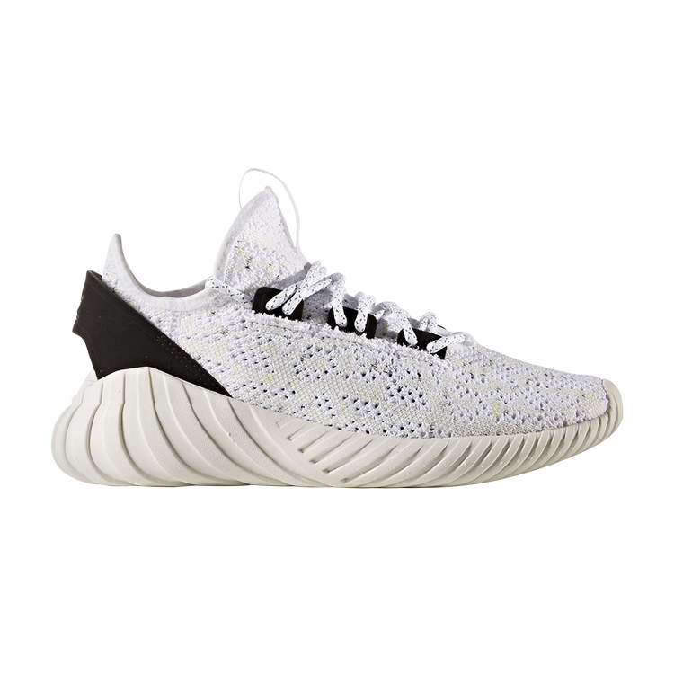 حذاء رياضي Adidas Tubular Doom Sock Primeknit J باللون الأبيض