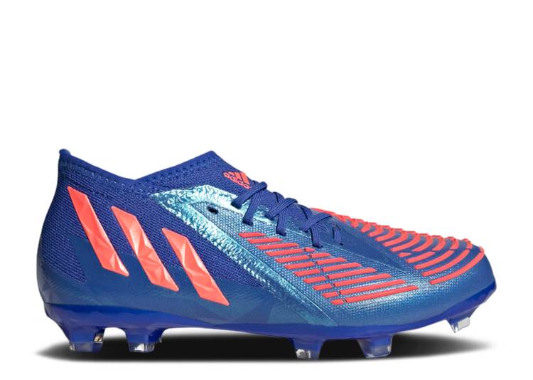 حذاء رياضي Adidas PREDATOR EDGE.1 FG J 'HI-RES BLUE TURBO' باللون الأزرق