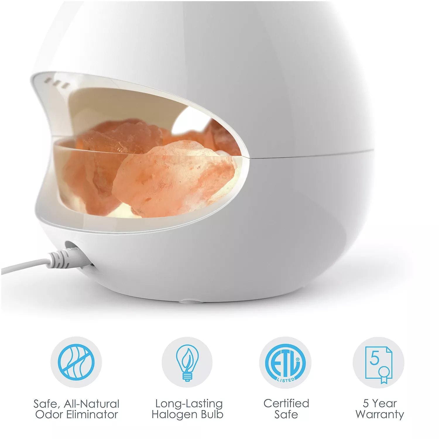 Pure Enrichment PureGlow Himalayan salt lamp and essential oil diffuser