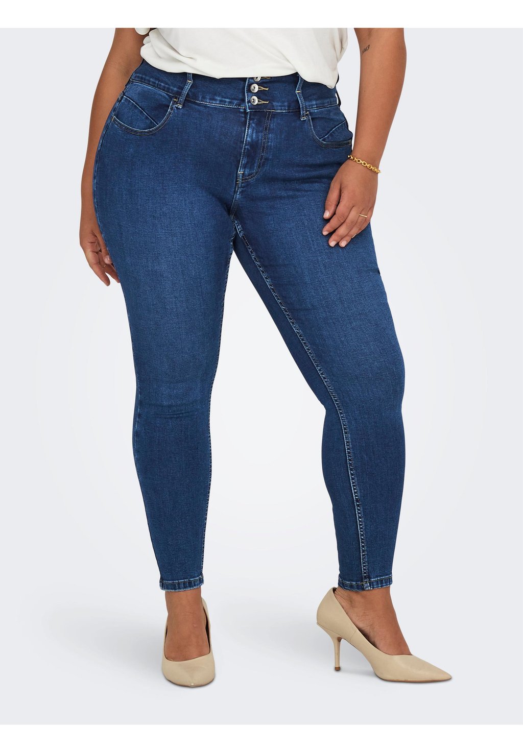 ONLY Carmakoma skinny jeans, blue