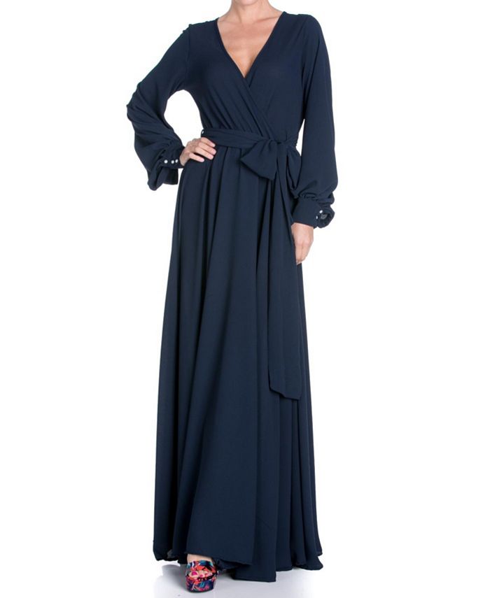 Women's maxi dress LilyPad Meghan Los Angeles, color Navy