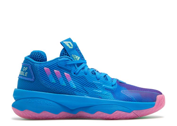 Adidas DAME 8 J 'BATTLE OF THE BUBBLE' sneakers, blue