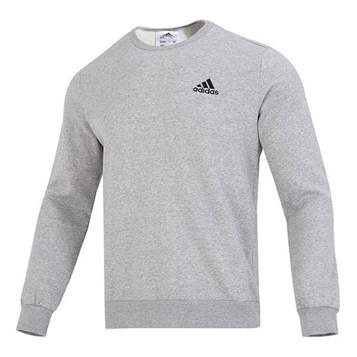 سويت شيرت adidas Essentials Fleece باللون الرمادي