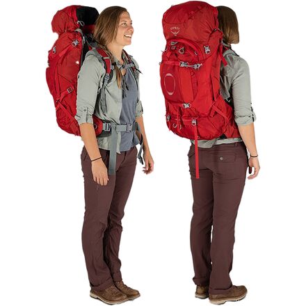 Ariel Plus Backpack 70L - Women's Osprey Packs, Carnelian Red