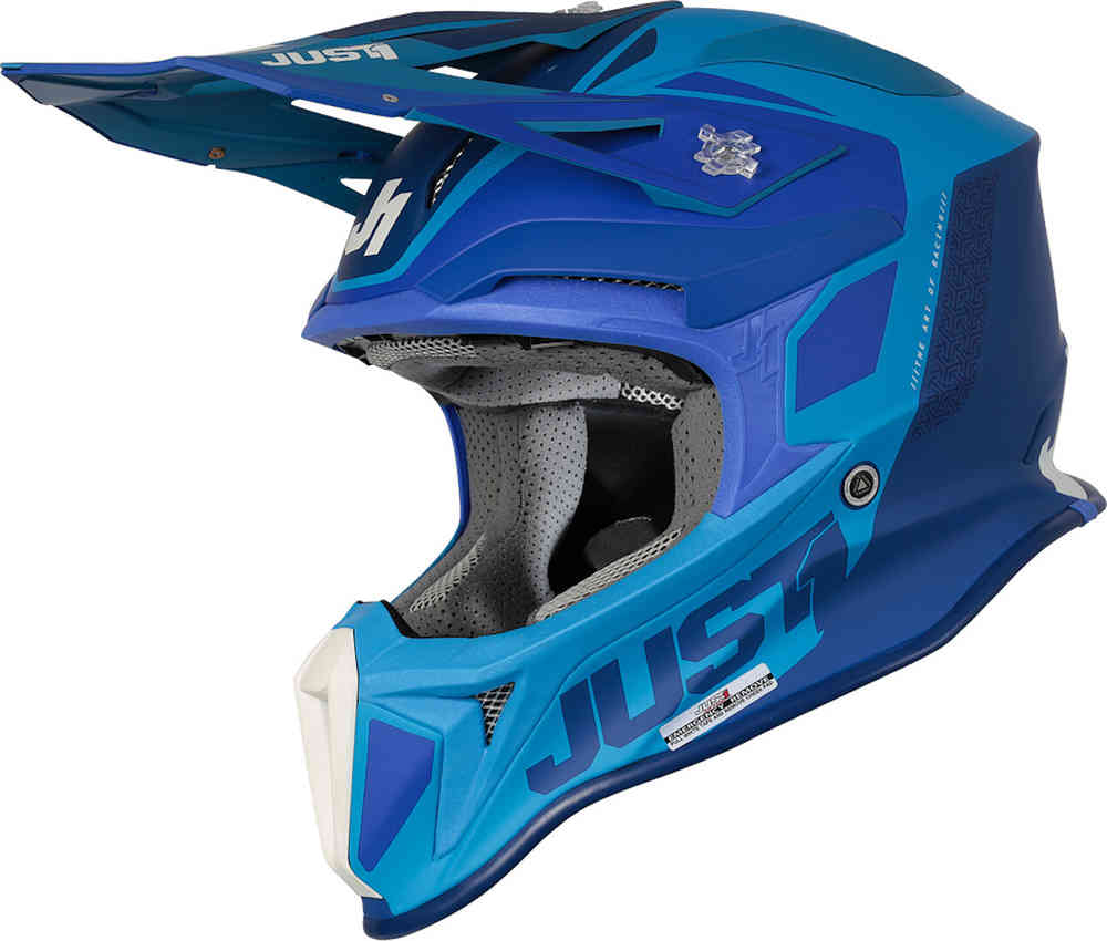 J18 Pulsar MIPS Just1 Motocross Helmet, Blue Matt