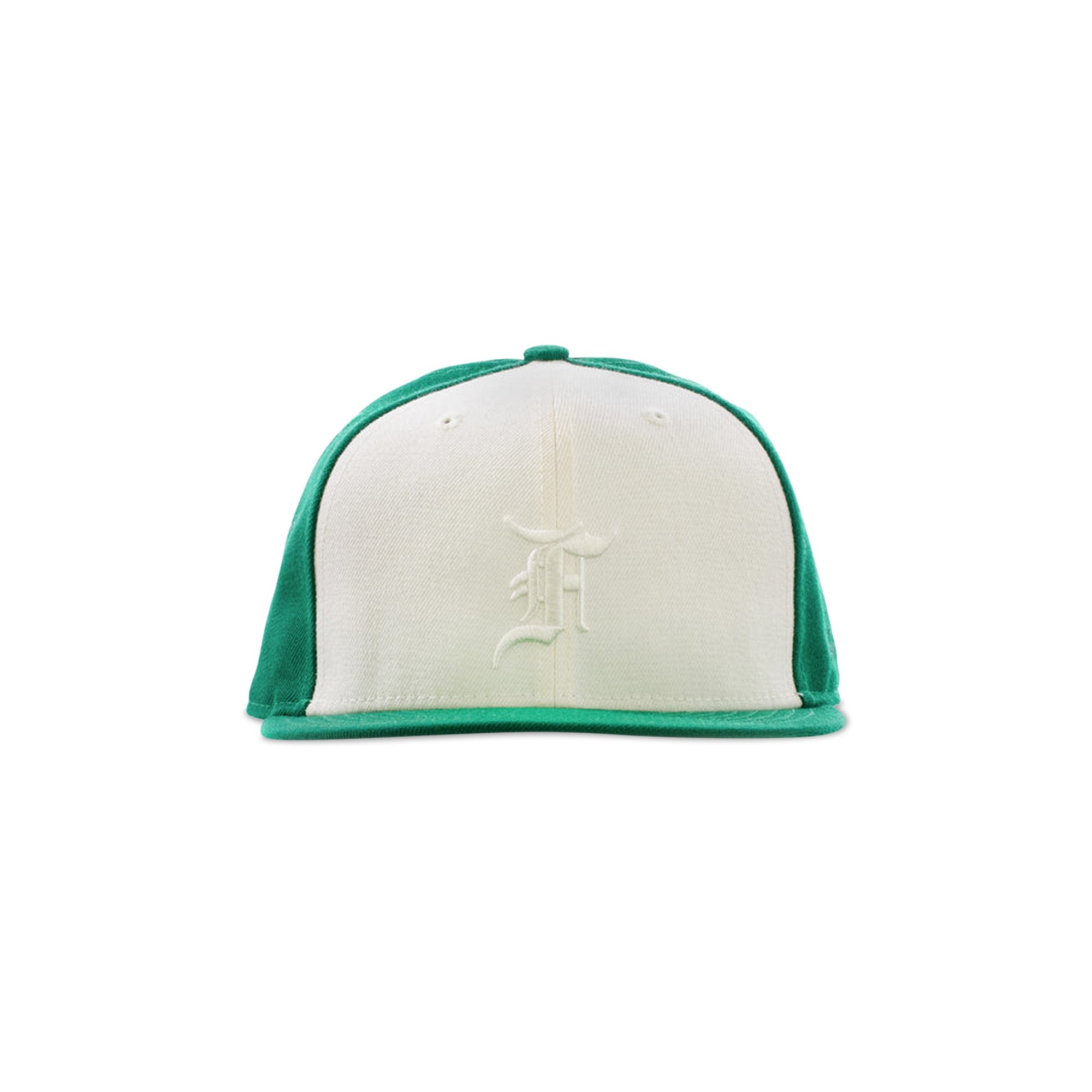 قبعات Fear of God Essentials x New Era 59Fifty باللون الأخضر/الأبيض