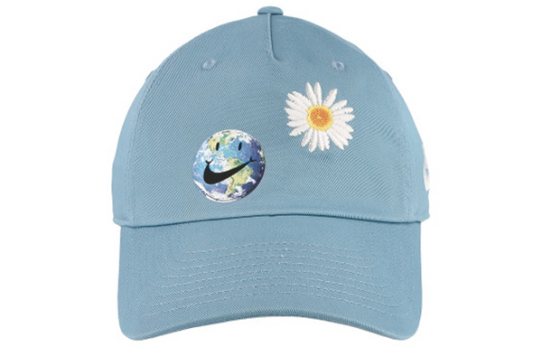 قبعة (WMNS) Nike Sportswear Heritage86 Smile Floral Hat Cap 'Blue'، أزرق