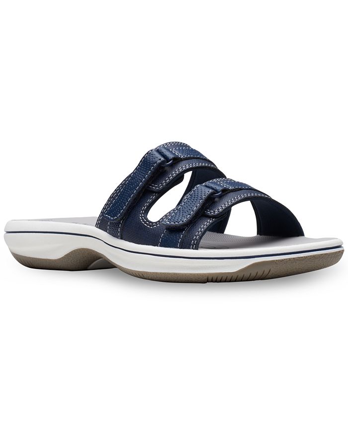 صندل Cloudsteppers Breeze Piper Comfort Clarks للنساء، باللون الأزرق