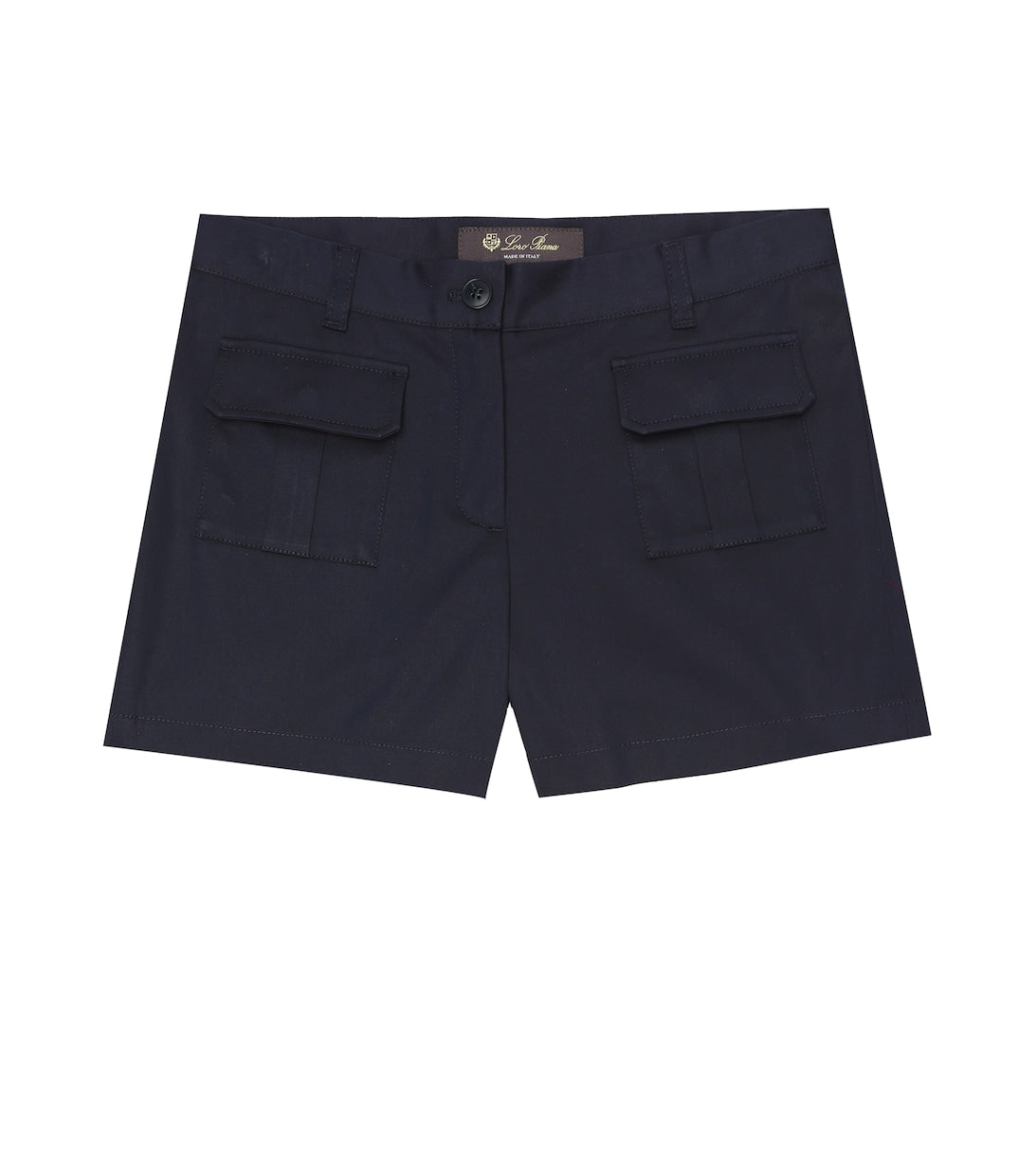 Tanya Loro Piana Stretch Cotton Bermuda Shorts, Blue