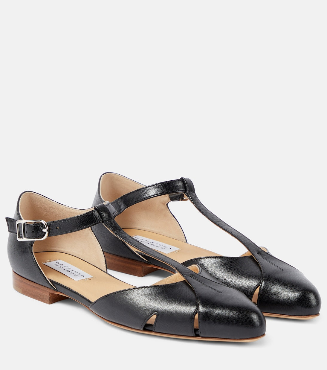 Harlow Gabriela Hearst leather ballerinas, black