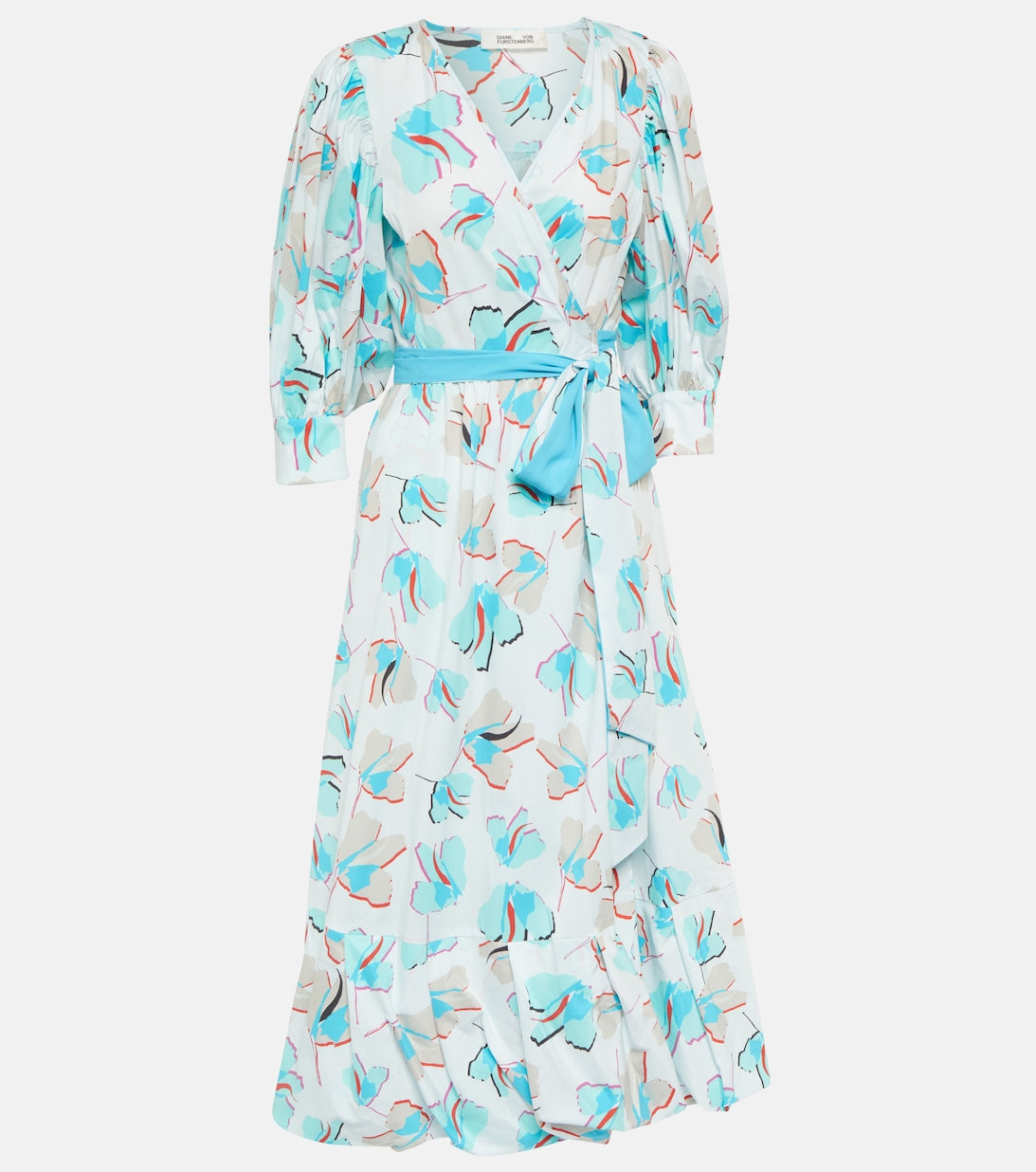 Roxanna wrap midi dress DIANE VON FURSTENBERG, blue