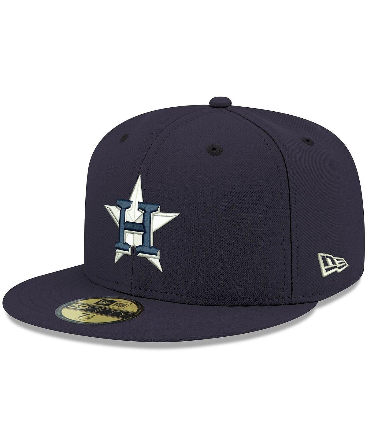 Houston Astros Men's Navy Blue Fitted Hat Logo White 59FIFTY New Era