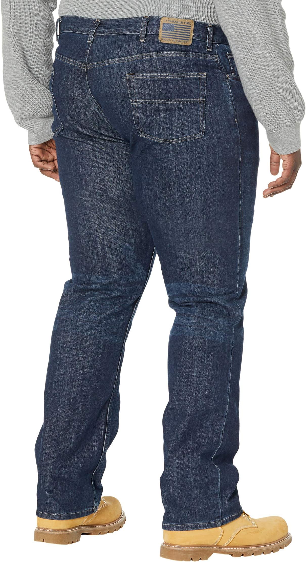 Big & Tall Versa Regular Fit Flex FR Jeans Tyndale FRC, Dark Denim