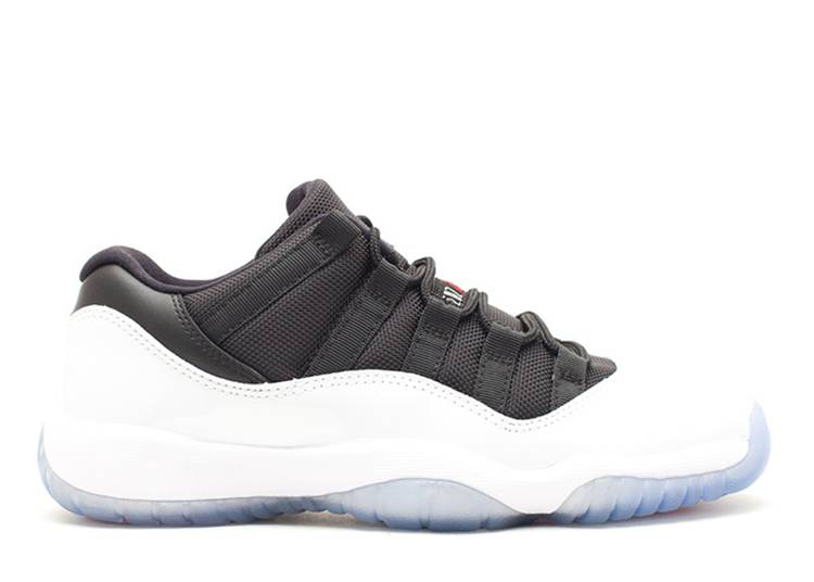 حذاء رياضي AIR JORDAN 11 RETRO LOW GS 'TUXEDO'، باللون الأبيض