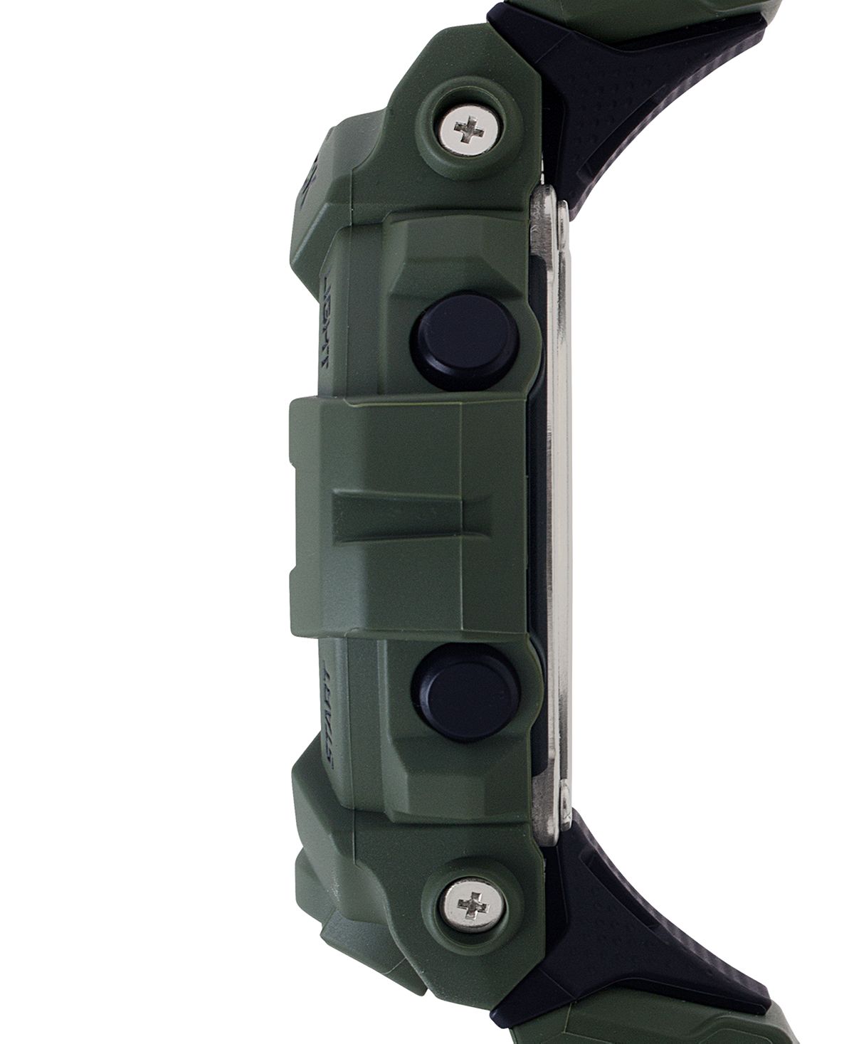 Olive Green Resin Strap Men's Digital Watch 48.6mm G-Shock