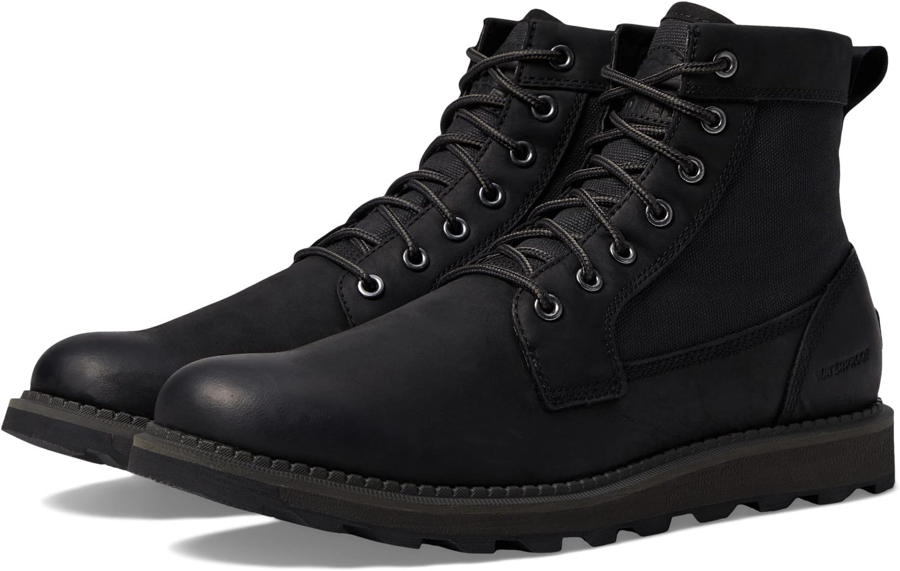 Madson II Field Waterproof SOREL Lace-up Boots, Black/Jet