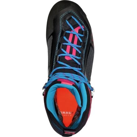 حذاء تسلق Taiss Light Mid GTX للنساء من Mammut، باللون الأسود/الأزالية