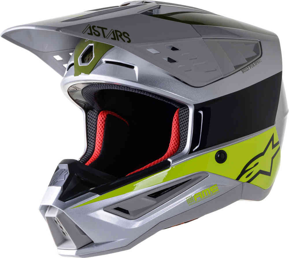 SM5 Bond Alpinestars Motocross Helmet, Silver