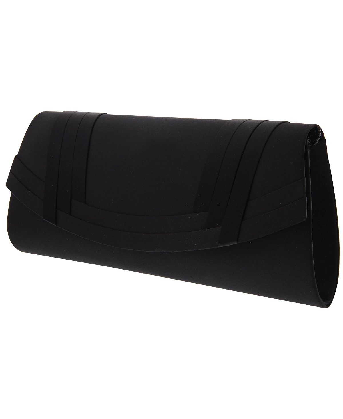 Women's classic satin clutch Nina, black