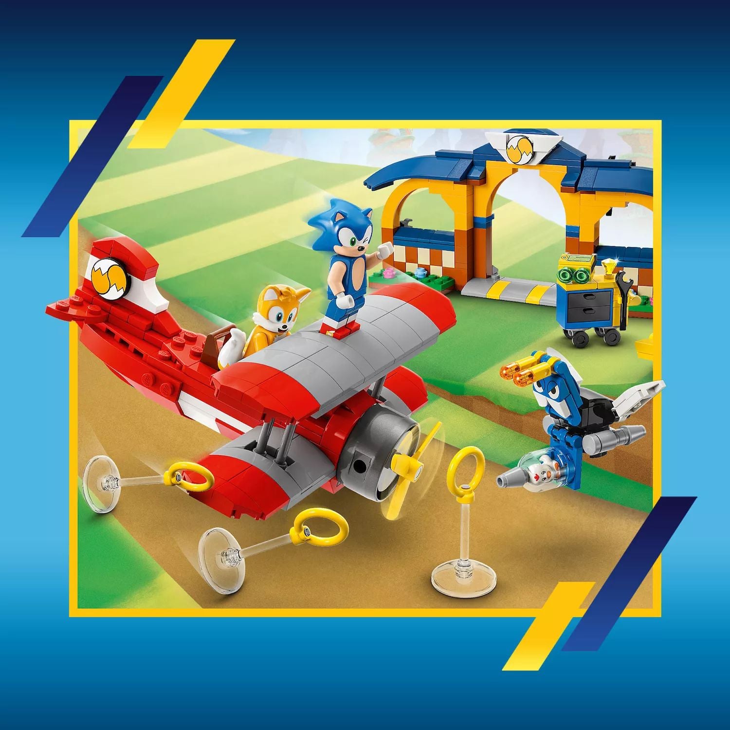 LEGO Sonic the Hedgehog Tails' Workshop and Tornado Airplane Building Toy 76991 (376 Pieces) LEGO