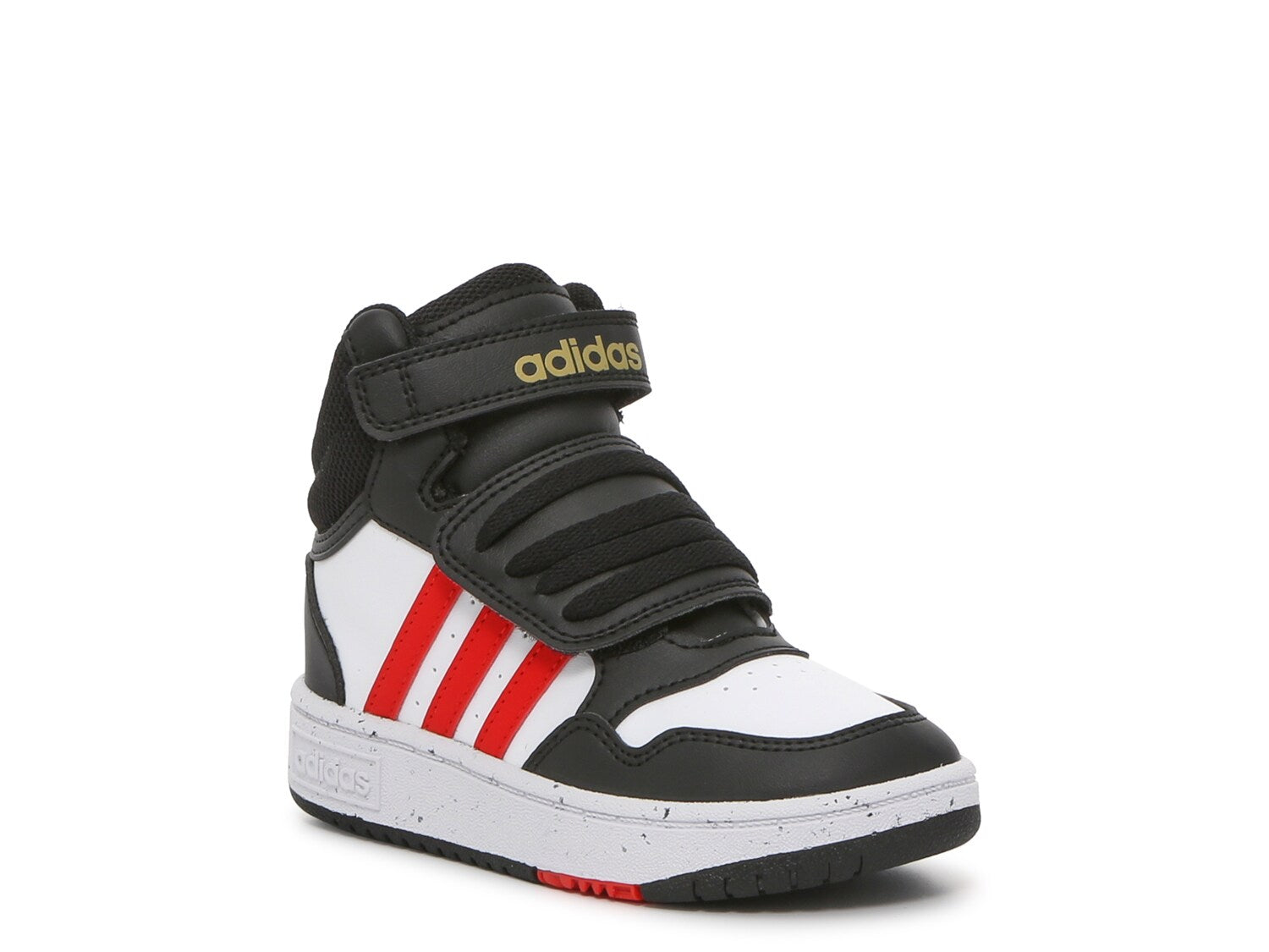 حذاء رياضي Adidas Hoops 3 Mid، أسود/أحمر/أبيض