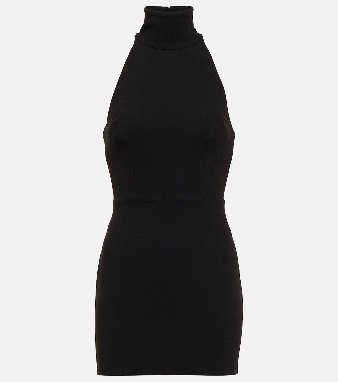 ALEX PERRY Bodycon Mini Dress with Halter Neck, Black