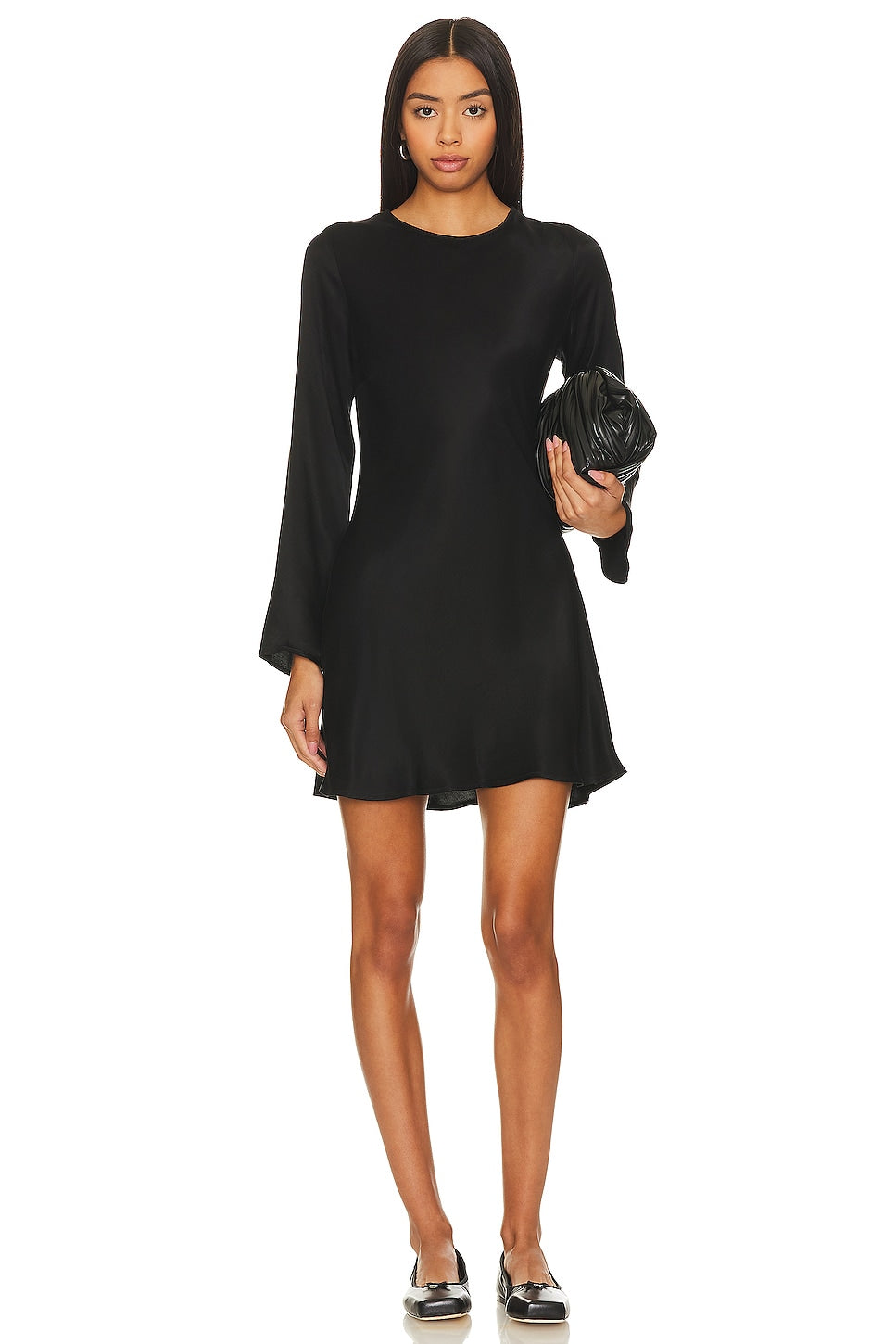 Bella Dahl Bias mini dress, black