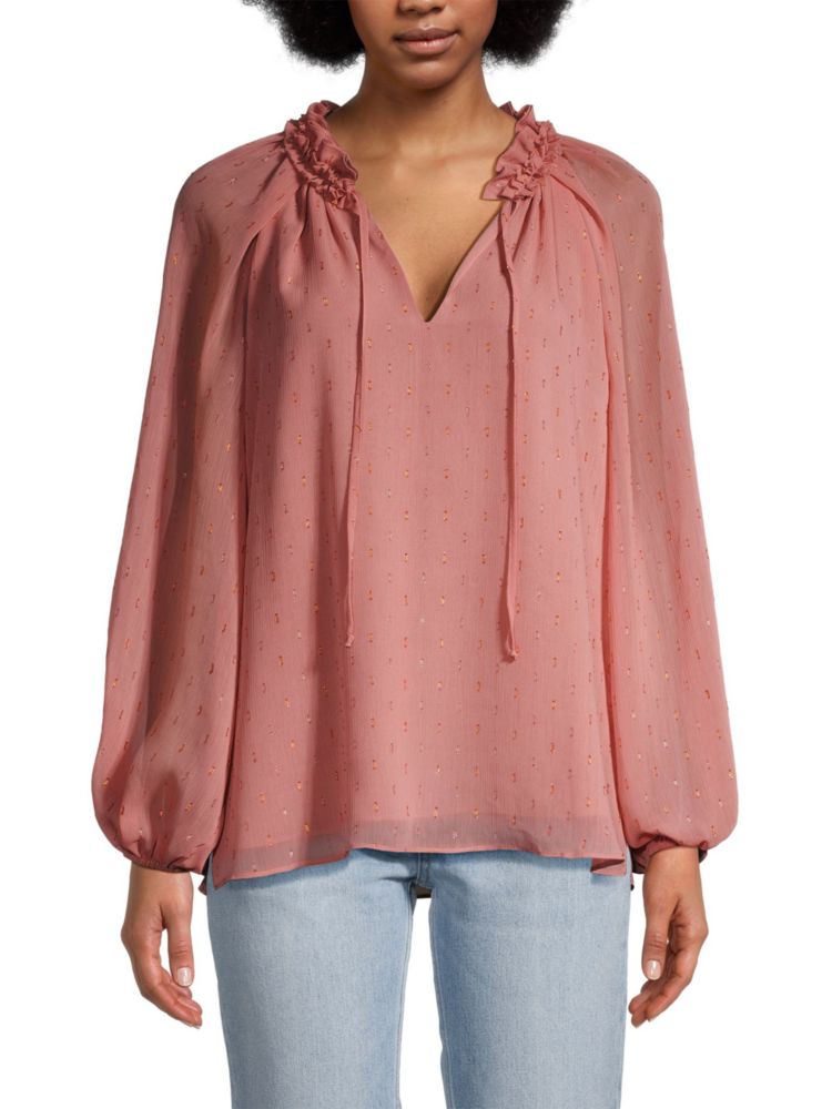 Zena blouse with raglan sleeves Kobi Halperin, Chateau Rose