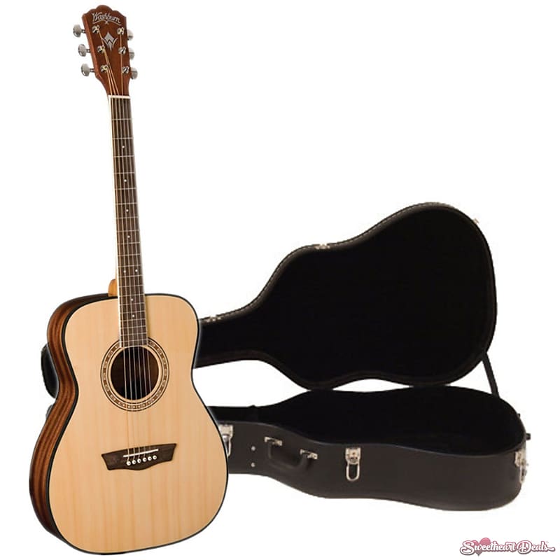 Acoustic guitar Washburn AD5K-A Apprentice 5 Series Dreadnought Guitar W/ Hardshell Case