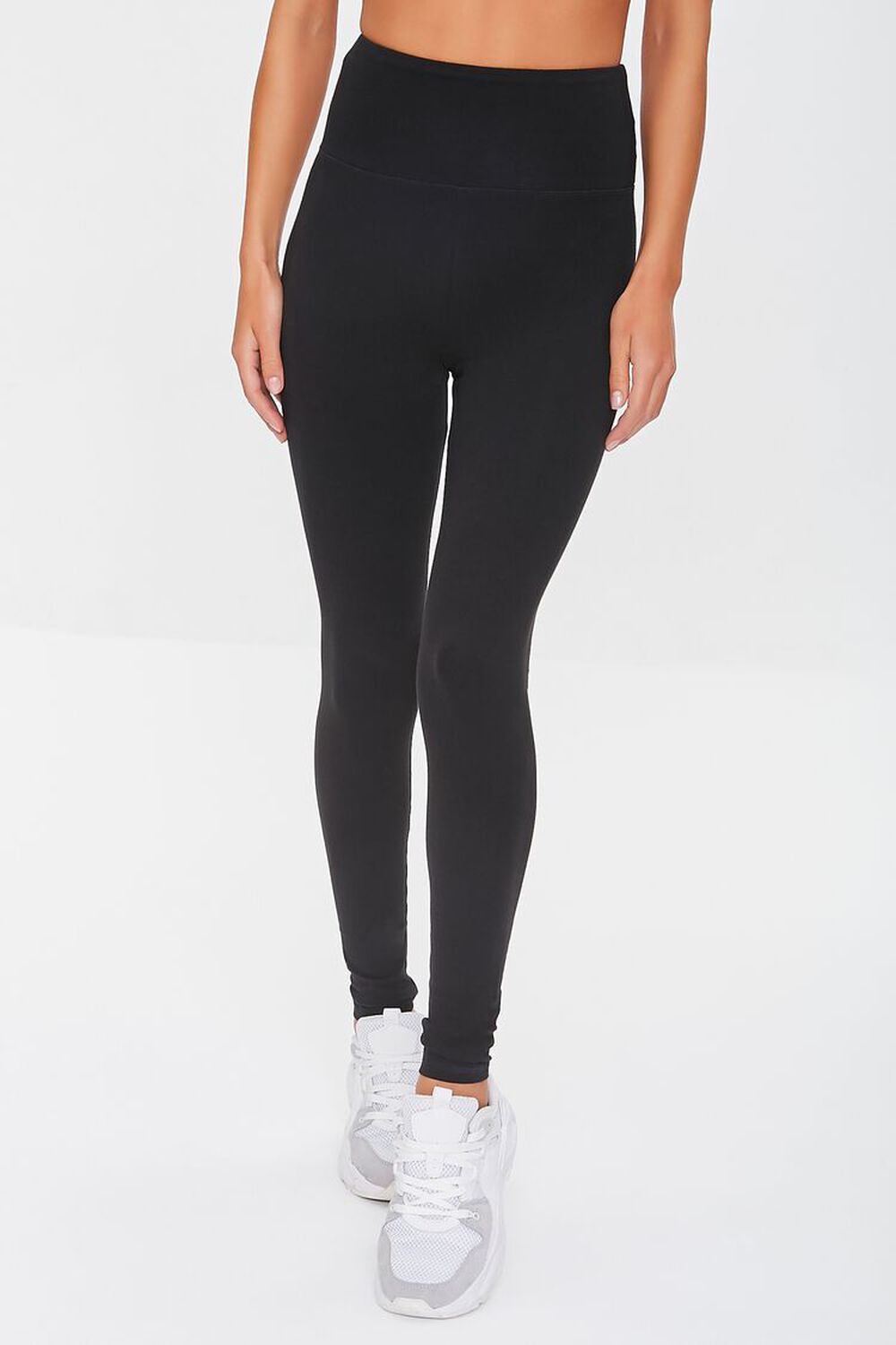 Forever 21 High Rise Active Leggings, Black