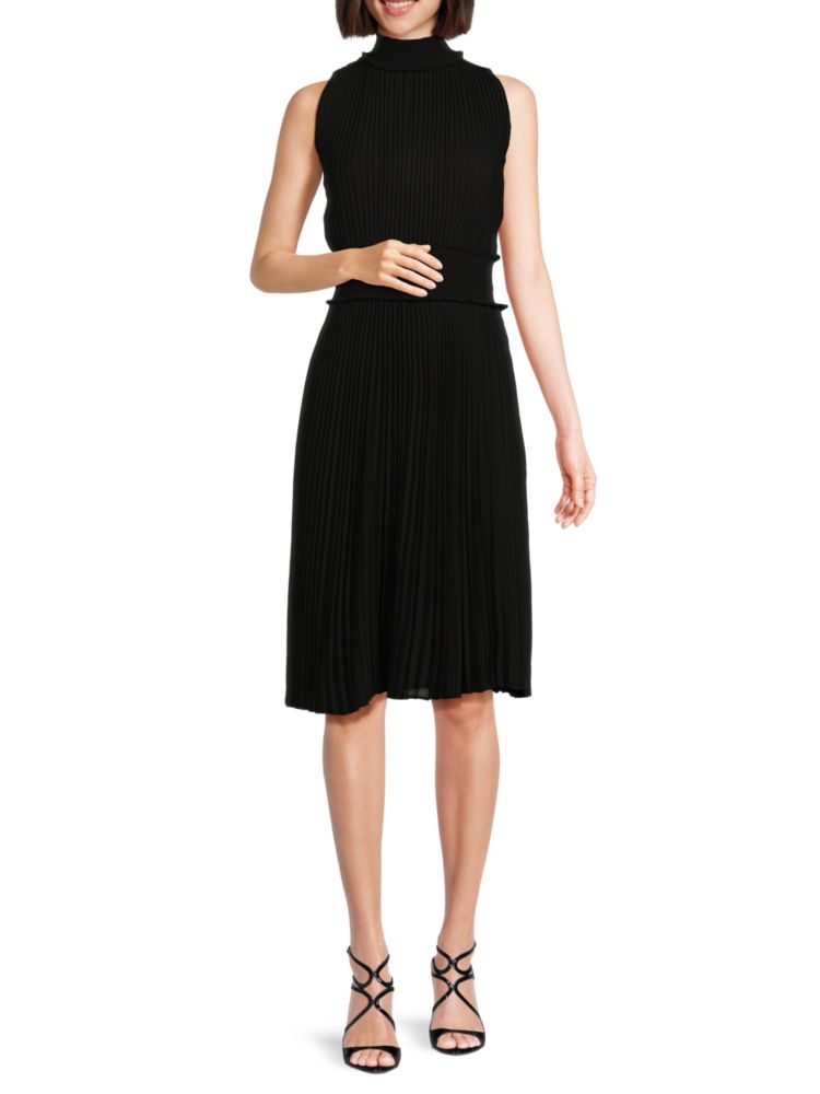 Nanette Nanette Lepore Pleated Blouson Dress, Very Black