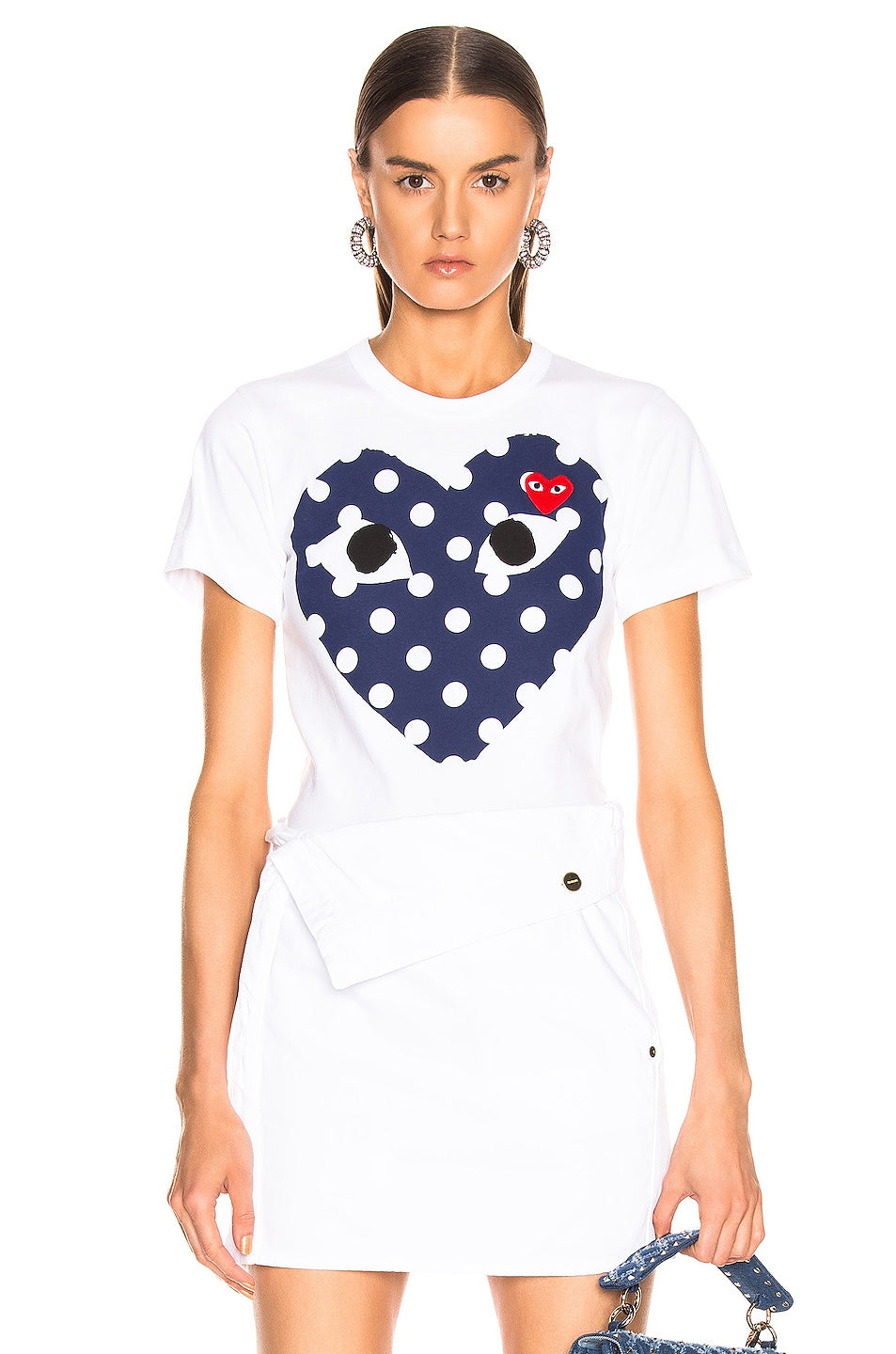 Comme des Garçons Logo Emblem T-shirt, white