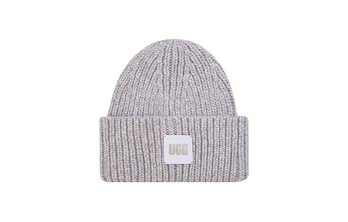 Women's UGG beanie hat, light gray