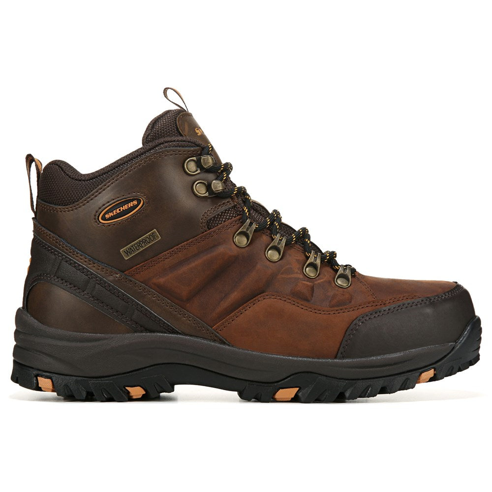 Traven Skechers Men's Waterproof Outdoor Boots, Brown