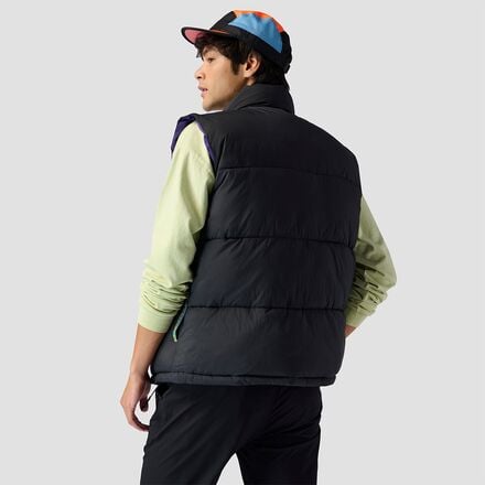 Synthetic insulated vest for men Stoic, color Black/Violet Indigo