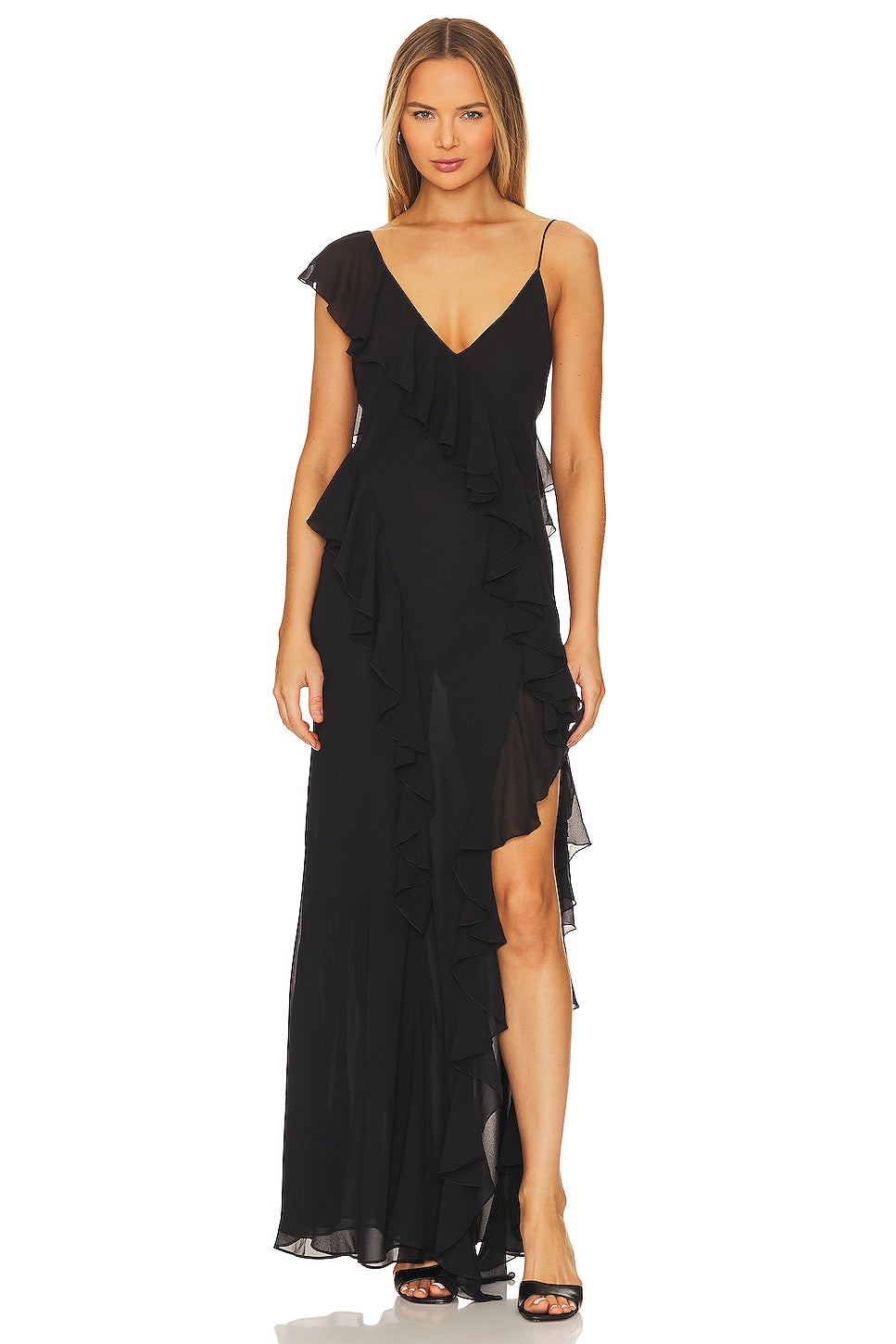 Ronny Kobo Olivialle Dress, Jet Black