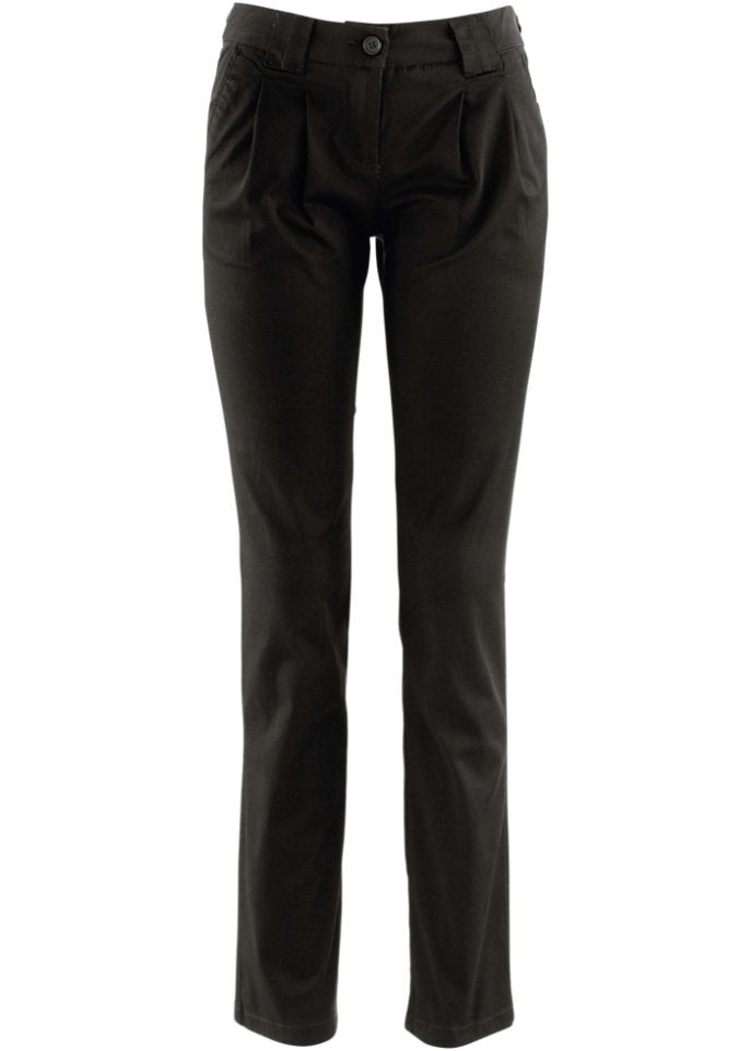 Bpc Bonprix Collection Stretch Chinos, black